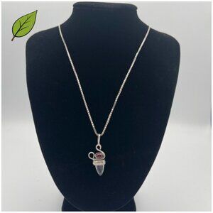 Statement Sterling Silver Pendant Necklace – Signed CBL Italy